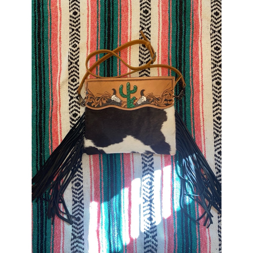 American Darling Fringe Cowhide Purse